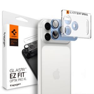 Kameros apsauginis stiklas Spigen Optik Pro XL Glas.tR EZ Fit iPhone 18 Pro Max, šviesiai mėlynas