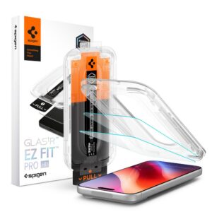 Apsauginis stiklas Spigen Glas.tR EZ Fit Pro HD AC iPhone 16 Pro Max / 17 Pro Max / 18 Pro Max 2 vnt., skaidrus