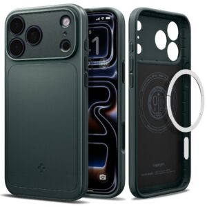 Dėklas Spigen Thin Fit MagSafe iPhone 17 Pro / 18 Pro, žalias