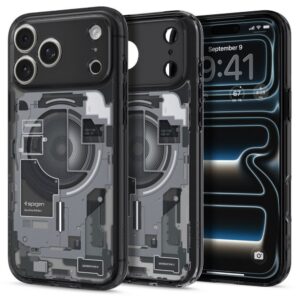 Dėklas Spigen Ultra Hybrid MagSafe iPhone 17 Pro / 18 Pro Zero One, juodas