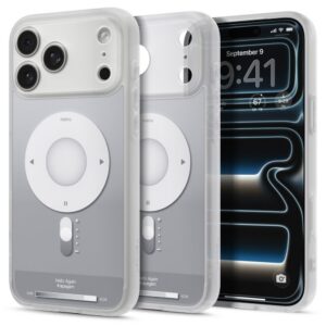 Dėklas Spigen Ultra Hybrid MagSafe iPhone 17 Pro / 18 Pro Classic, sidabrinis