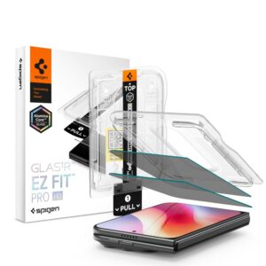 Apsauginis stiklas su privatumo filtru Spigen Glas.tR EZ Fit Pro AC HD Privacy iPhone Duo, 2 vnt.