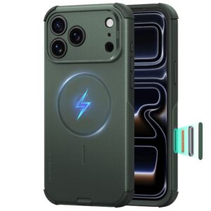 Dėklas ESR Cyber Tough MagSafe iPhone 17 Pro Max / 18 Pro Max, žalias
