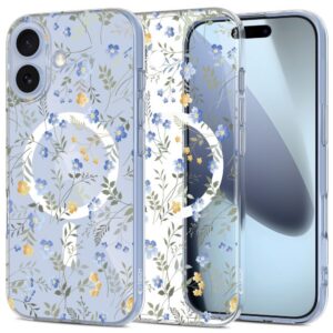 Tech-Protect FlexAir MagSafe dėklas iPhone 17, gėlių motyvas