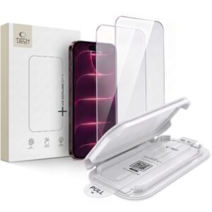 Apsauginis stiklas Tech-Protect OneTouch Set+ iPhone 17 Pro Max / 18 Pro Max, 2 vnt., skaidrus