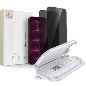 Apsauginis stiklas su privatumo filtru Tech-Protect OneTouch Set Spy+ iPhone 18 Pro, 2 vnt.