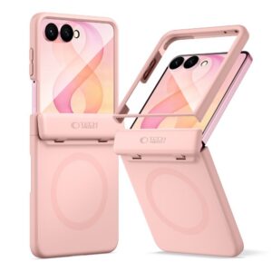 Dėklas Tech-Protect Kevlar Aura MagSafe Galaxy Z Flip 8, rožinis