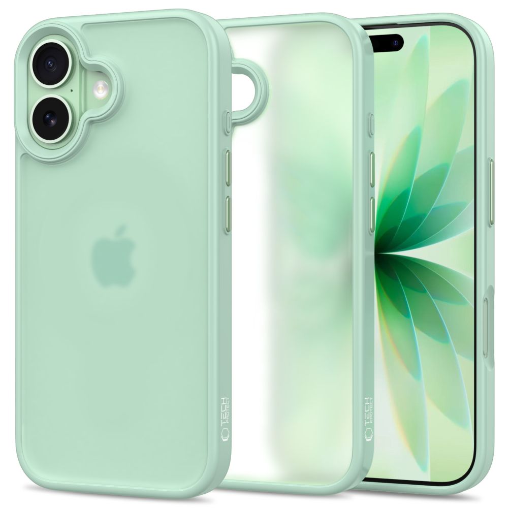 Tech-Protect MagMat dėklas iPhone 17 – skaidrus žalias