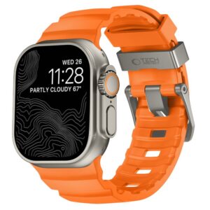 Dirželis Tech-Protect Motion Apple Watch 8 / 9 / 10 / 11 / 12 / SE / Ultra (44 / 45 / 46 / 49 mm), oranžinis