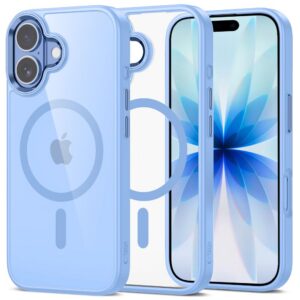 Tech-Protect MagMat MagSafe dėklas iPhone 17 – skaidriai mėlynas