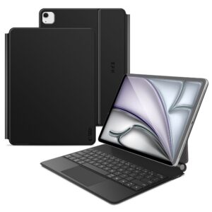 Dėklas su klaviatūra Tech-Protect SmartCase Magnetic iPad Pro 12.9 (4 / 5 / 6 gen., 2020-2022) / iPad Air 13 (1 / 2 / 3 gen., 2024-2026), juodas