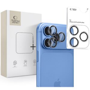 Tech-Protect Camring Fit+ aliuminio kameros apsauga iPhone 18 Pro / 18 Pro Max, skaidri
