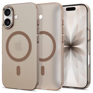 Tech-Protect MagZero dėklas iPhone 17, smėlio-auksinis matinis