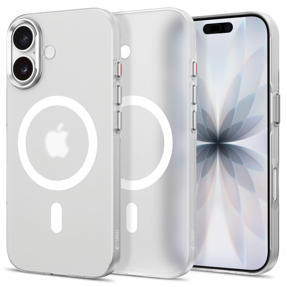Tech-Protect MagZero dėklas iPhone 17, baltas matinis