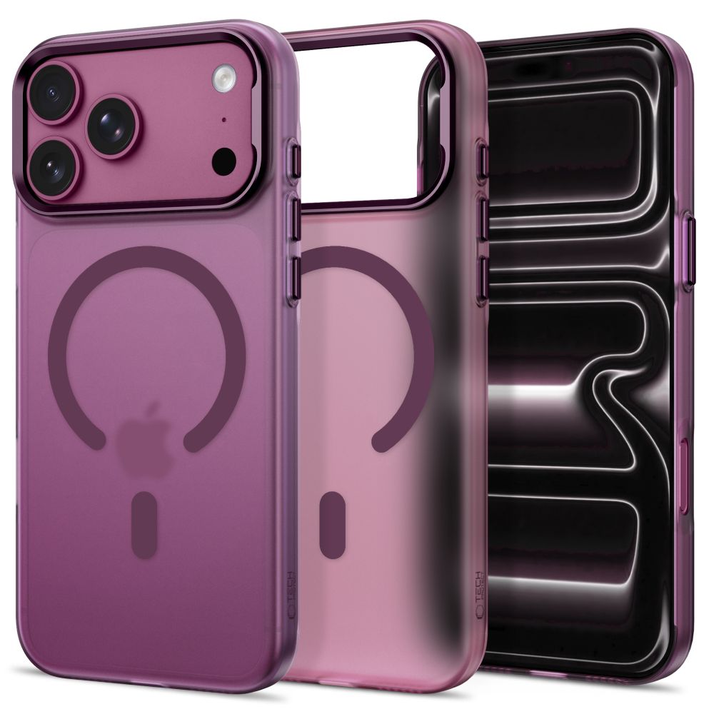 Tech-Protect MagZero dėklas iPhone 17 Pro / 18 Pro, bordo matinis