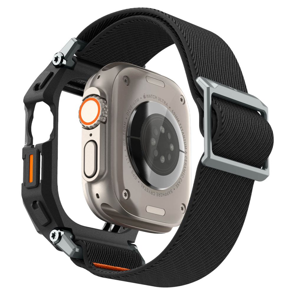 Dirželis su dėklu Spigen Lite Fit "Pro" Apple Watch Ultra 1 / 2 / 3 / 4 (49 mm), matinis juodas - Image 4