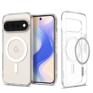 Dėklas Spigen Ultra Hybrid Mag MagSafe Pixel 11 Pro XL, skaidrus baltas