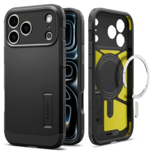 Dėklas Spigen Tough Armor T MagSafe iPhone 17 Pro Max / 18 Pro Max, juodas