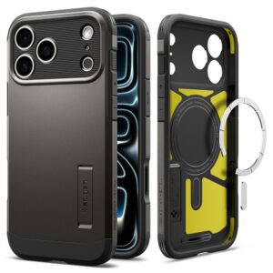 Dėklas Spigen Tough Armor T MagSafe iPhone 17 Pro Max / 18 Pro Max, pilkas