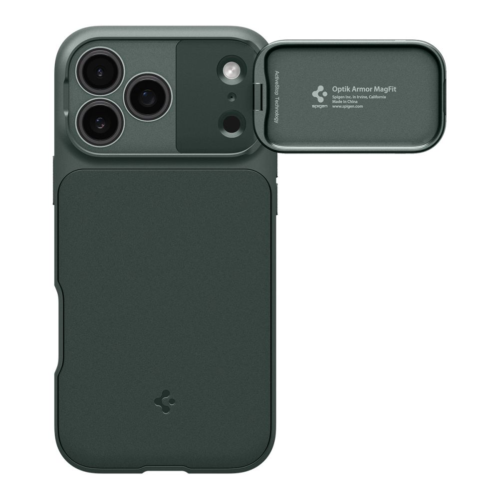 Spigen Optik Armor MagSafe dėklas iPhone 17 Pro Max, žalias - Image 2