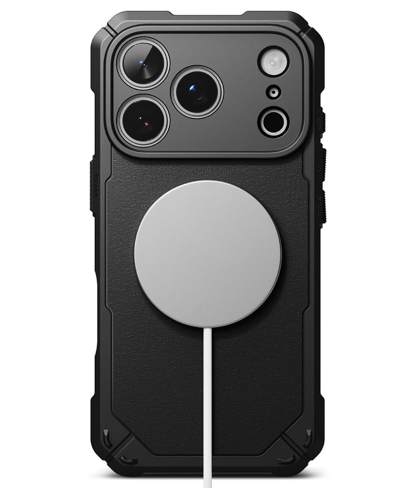 Dėklas Ringke Rugged Gear Magnetic MagSafe iPhone 17 Pro / 18 Pro, juodas - Image 3