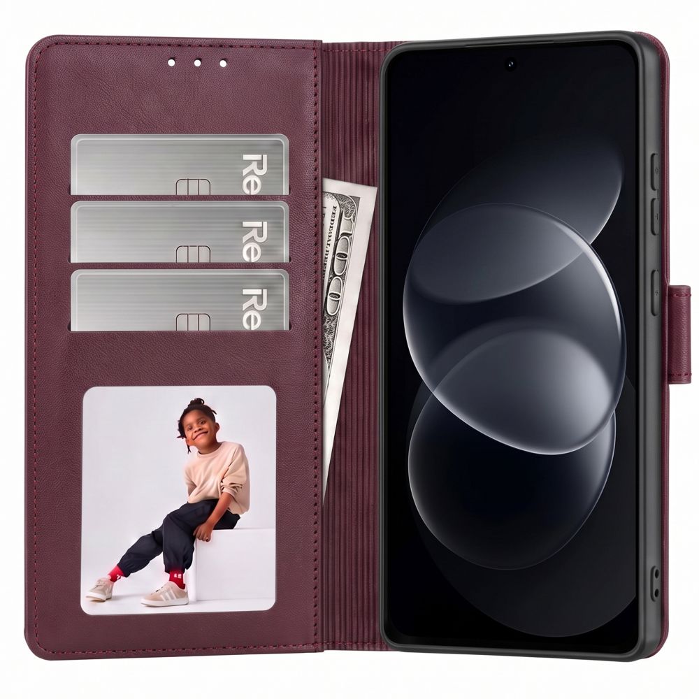Dėklas Tech-Protect Wallet Redmi Note 17 Pro 5G, bordo - Image 2