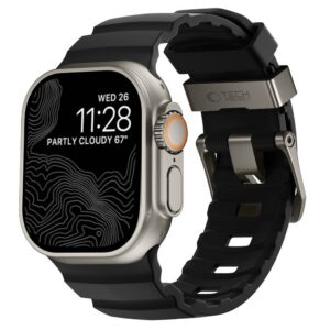 Dirželis Tech-Protect Motion Apple Watch 8 / 9 / 10 / 11 / 12 / SE / Ultra (44 / 45 / 46 / 49 mm), juodas
