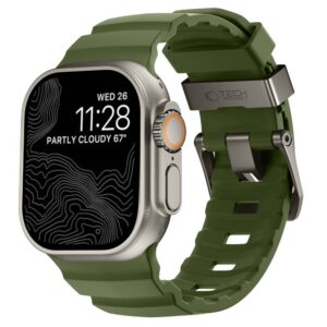 Dirželis Tech-Protect Motion Apple Watch 8 / 9 / 10 / 11 / 12 / SE / Ultra (44 / 45 / 46 / 49 mm), taktinis žalias