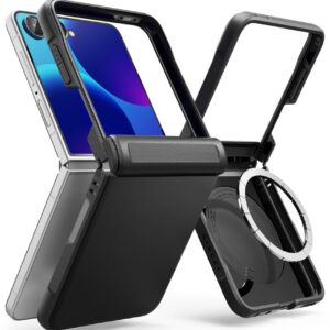 Ringke Onyx Flap Magsafe dėklas Galaxy Z Flip 8, juodas