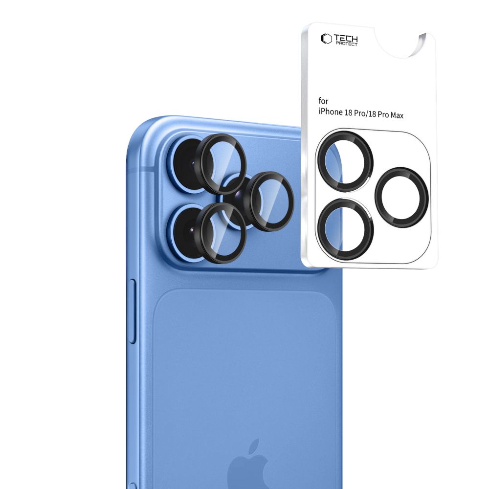 Tech-Protect Camring Fit+ kameros apsauga iPhone 18 Pro / 18 Pro Max, juoda - Image 2