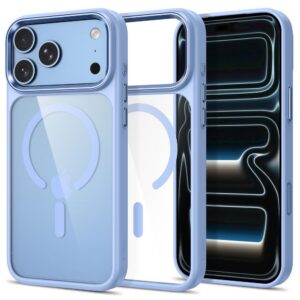 Tech-Protect Magmat Magsafe CC dėklas iPhone 17 Pro / 18 Pro, skaidrus žydras