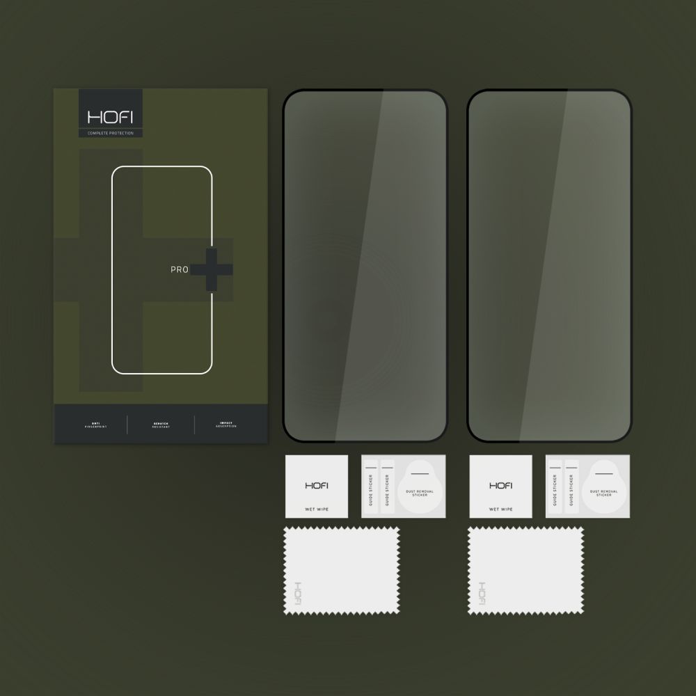Hofi Glass Pro+ apsauginiai stiklai Galaxy A35 5G / A55 5G, 2 vnt., juodi - Image 4