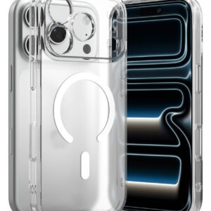 Dėklas Ringke Fusion Magnetic MagSafe iPhone 17 Pro / 18 Pro, matinis skaidrus