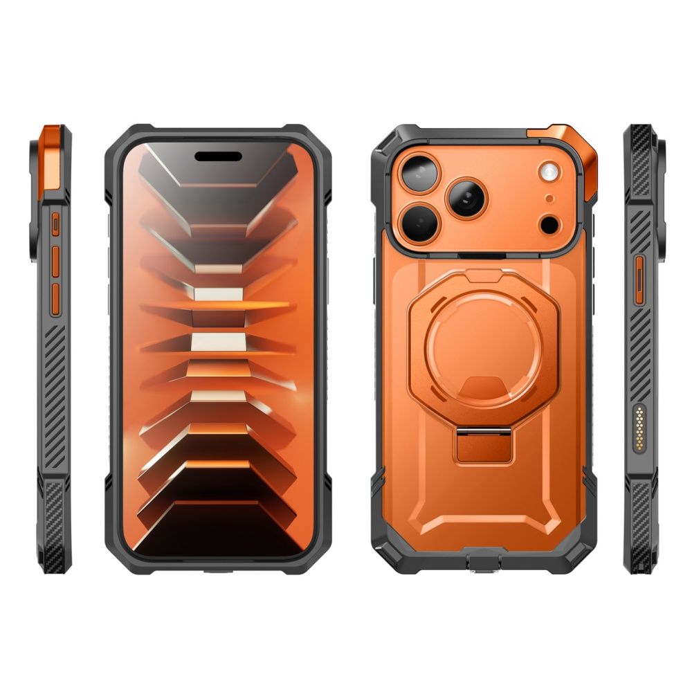 Dėklas Supcase UB Grip Mag MagSafe iPhone 17 Pro / 18 Pro, koralinis - Image 3