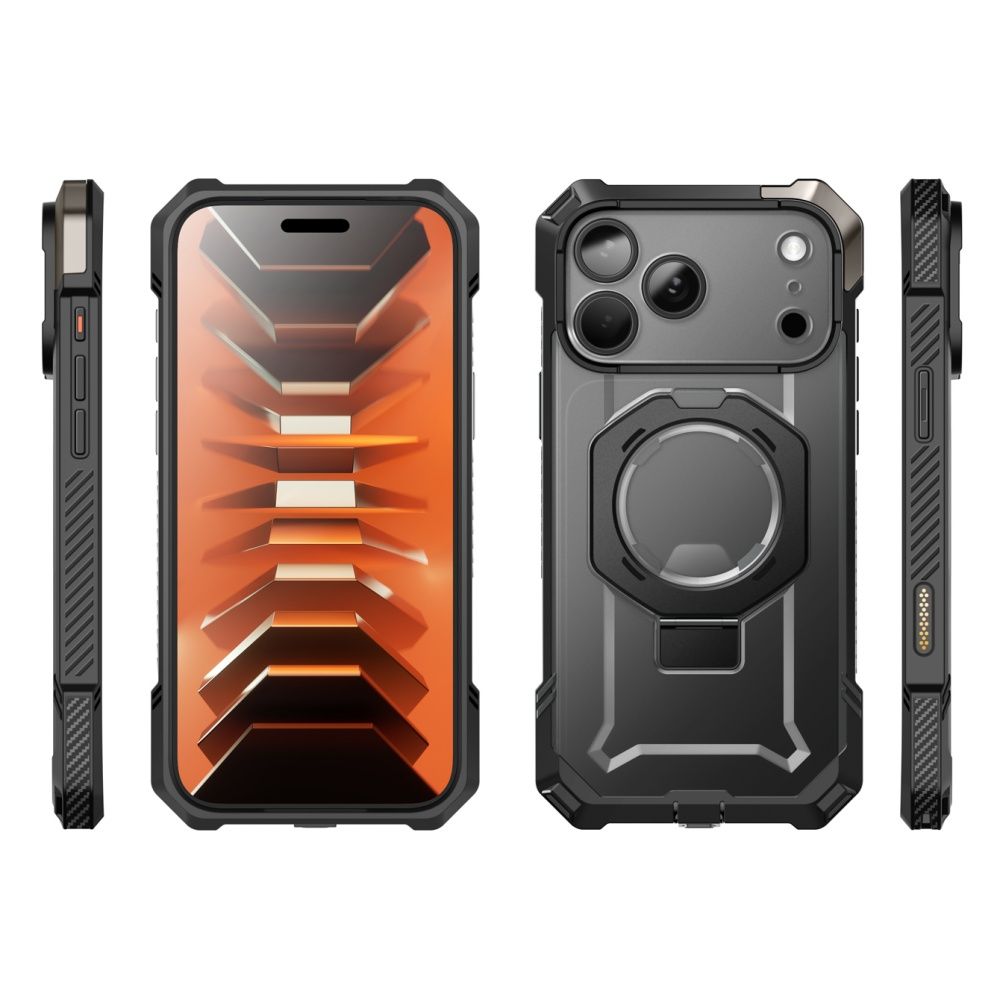 Dėklas Supcase UB Grip Mag MagSafe iPhone 17 Pro Max / 18 Pro Max, juodas - Image 3
