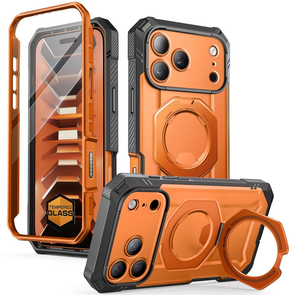 Dėklas Supcase Grip Pro Mag MagSafe iPhone 17 Pro Max / 18 Pro Max, koralinis - Image 3