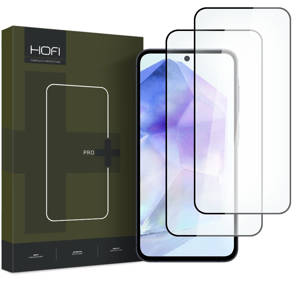 Hofi Glass Pro+ apsauginiai stiklai Galaxy A35 5G / A55 5G, 2 vnt., juodi