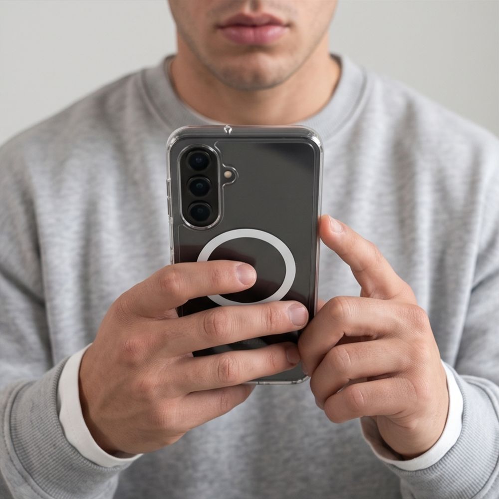 Dėklas Tech-Protect FlexAir Hybrid MagSafe Samsung Galaxy A17 / A18 4G / 5G, skaidrus - Image 6