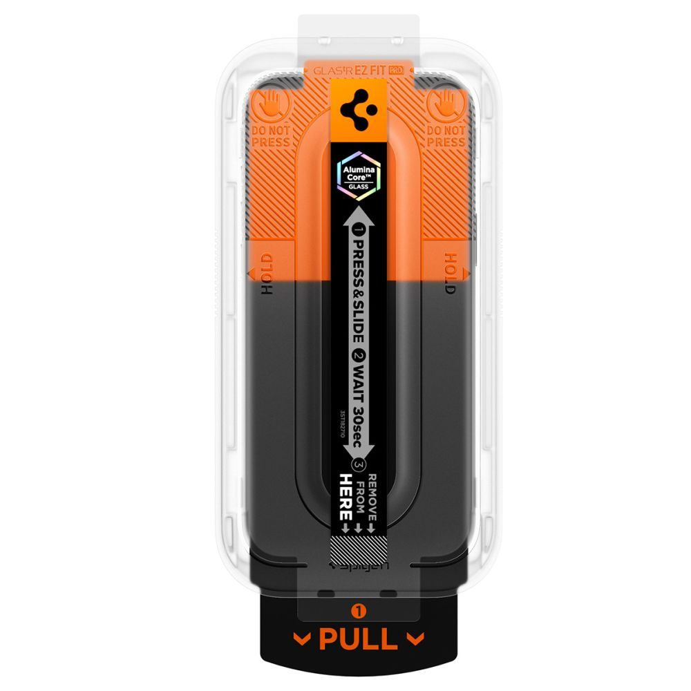 Apsauginis stiklas Spigen Glas.tR EZ Fit Pro HD AC iPhone 16 Pro / 17 / 17 Pro / 18 Pro 2 vnt., skaidrus - Image 4