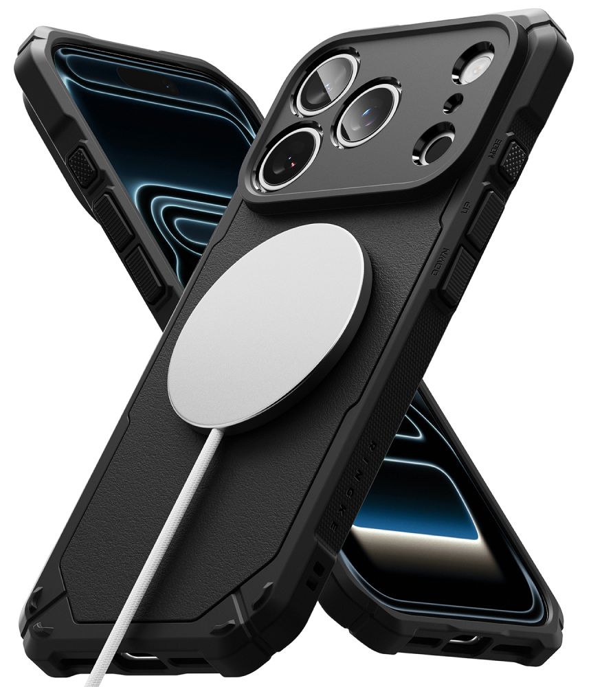 Dėklas Ringke Rugged Gear Magnetic MagSafe iPhone 17 Pro / 18 Pro, juodas - Image 4