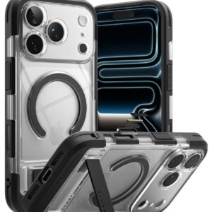 Dėklas Ringke UX Magnetic iPhone 17 Pro / 18 Pro, skaidrus
