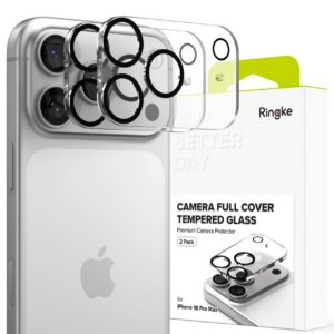 Kameros apsauginis stiklas Ringke Camera Full Cover iPhone 18 Pro Max, 2 vnt., skaidrus