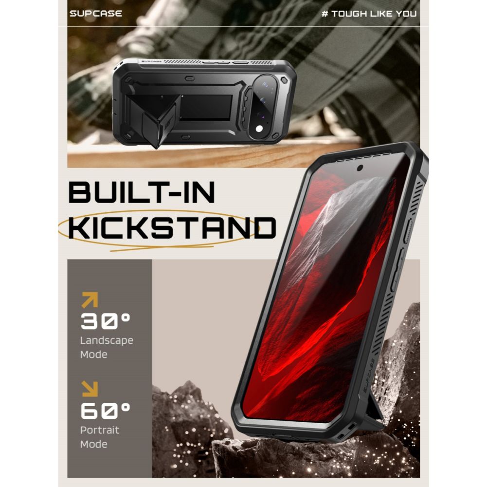 Dėklas Supcase Unicorn Beetle Pro Google Pixel 11 Pro, juodas - Image 4