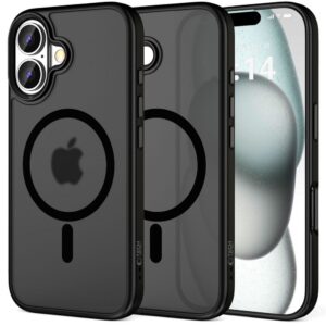 Tech-Protect MagMat MagSafe dėklas iPhone 16, juodas