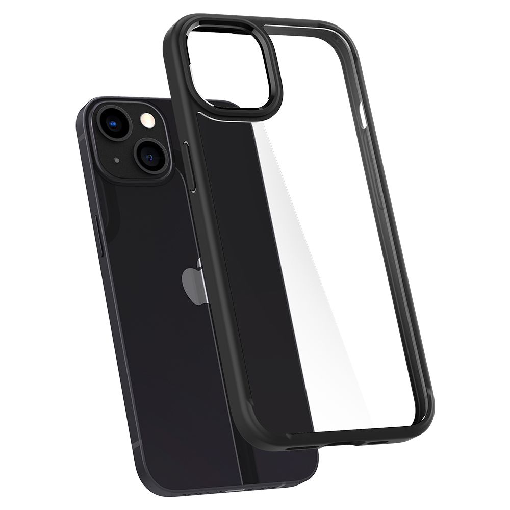 Spigen Ultra Hybrid dėklas iPhone 13, matinis juodas - Image 6
