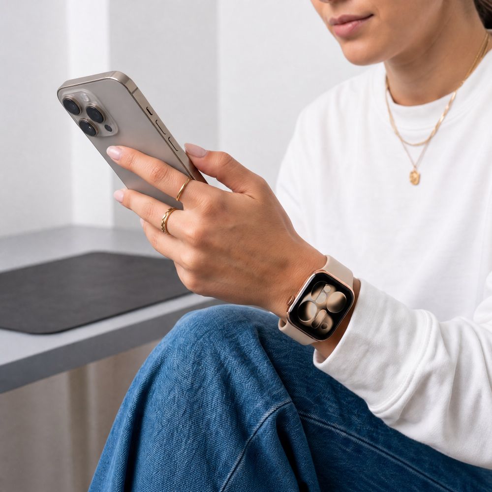 Dirželis Tech-Protect Silicone Apple Watch 8 / 9 / 10 / 11 / 12 / SE / Ultra (44 / 45 / 46 / 49 mm), riešutinis - Image 4
