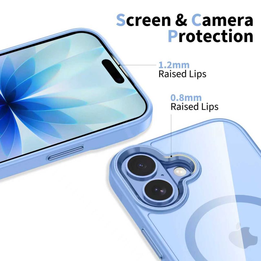 Tech-Protect MagMat MagSafe dėklas iPhone 17 – skaidriai mėlynas - Image 5