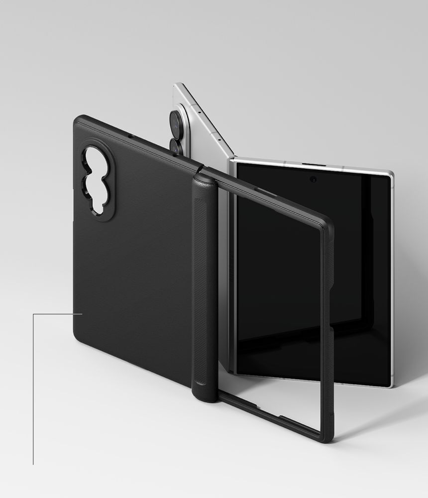 Dėklas Ringke Onyx Flap Magsafe Galaxy Z Fold 8, juodas - Image 5