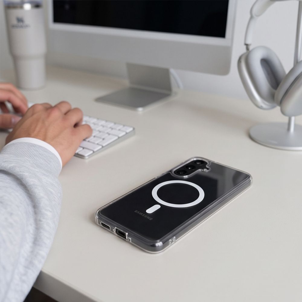 Dėklas Tech-Protect FlexAir Hybrid MagSafe Samsung Galaxy A17 / A18 4G / 5G, skaidrus - Image 8