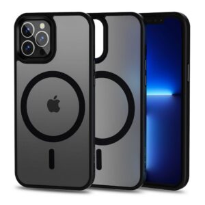 Dėklas Tech-Protect Magmat MagSafe iPhone 12 Pro Max, matinis juodas